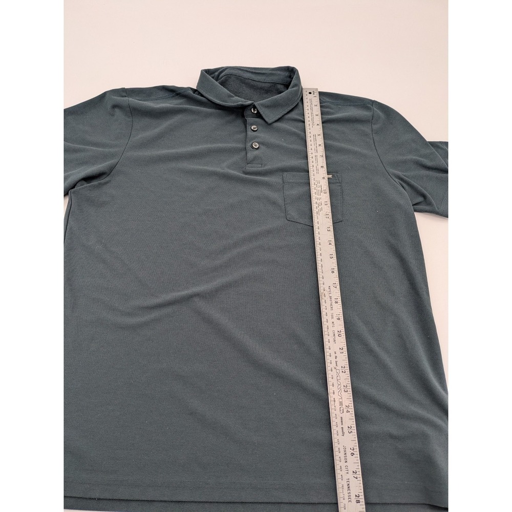 Vuori Ace Polo Shirt Mens XLarge Black Slim Fit Chest Pocket Casual Comfort V164 - Picture 3 of 6
